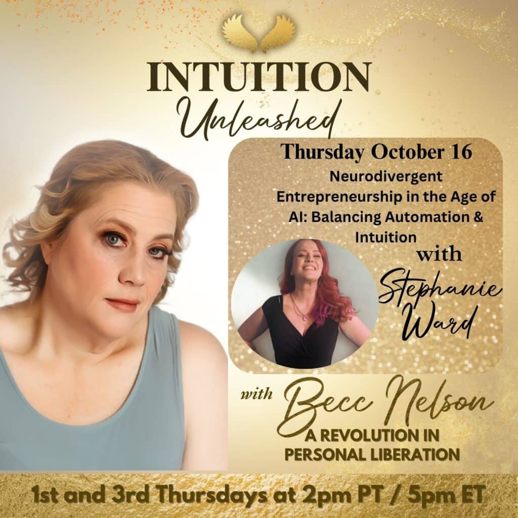 Stephanie Ward – Neurodivergent entrepreneur discussing AI and intuition on the Intuition Unleashed podcast.